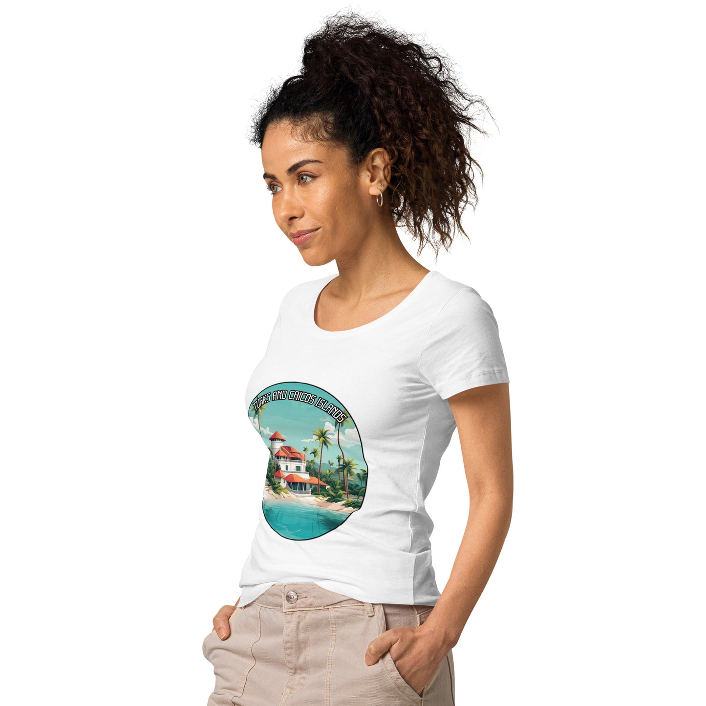 Turks and Caicos Islands Souvenir Women’s basic organic t-shirt