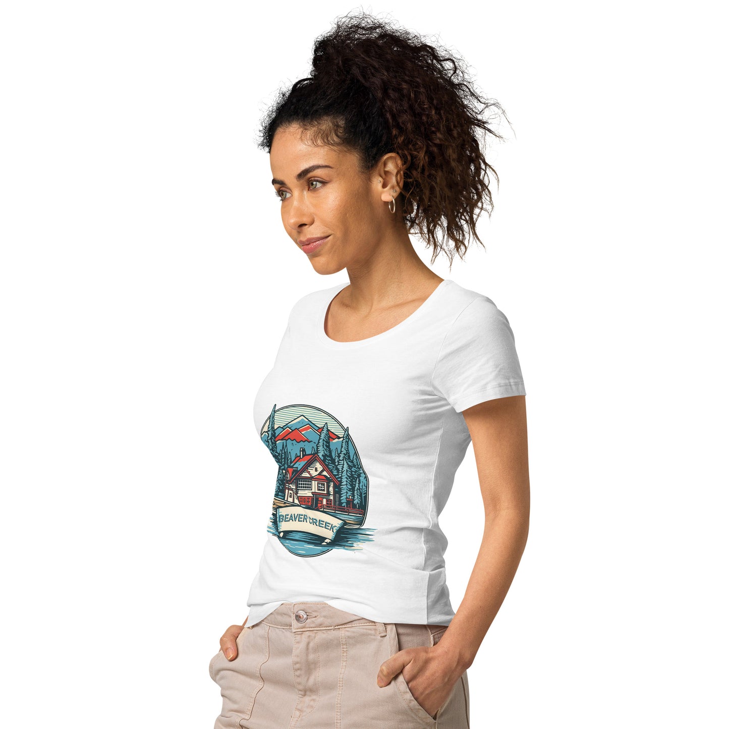 Beaver Creek Colorado Souvenir Women’s basic organic t-shirt