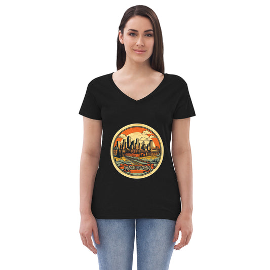 Denver Colorado Souvenir Women’s recycled v-neck t-shirt