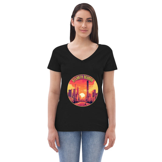 Atlanta Georgia Souvenir Women’s recycled v-neck t-shirt