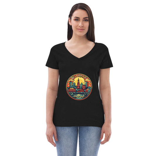 New Orleans Louisiana Souvenir Women’s recycled v-neck t-shirt