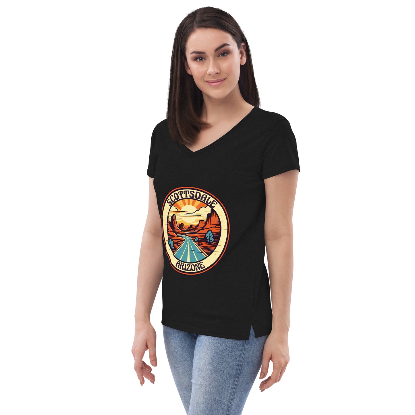 Scottsdale Arizona Souvenir Women’s recycled v-neck t-shirt