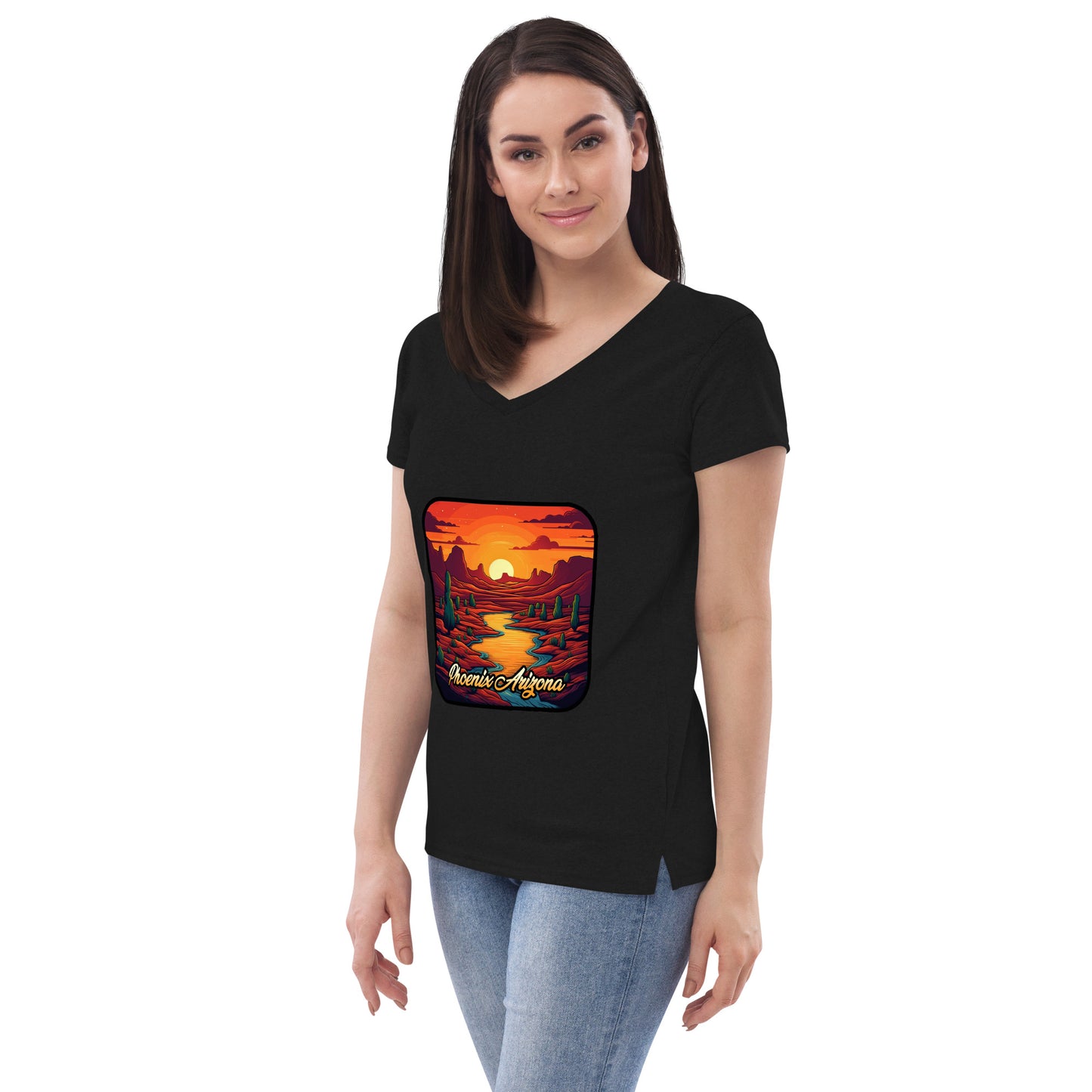 Phoenix Arizona Souvenir  Women’s recycled v-neck t-shirt