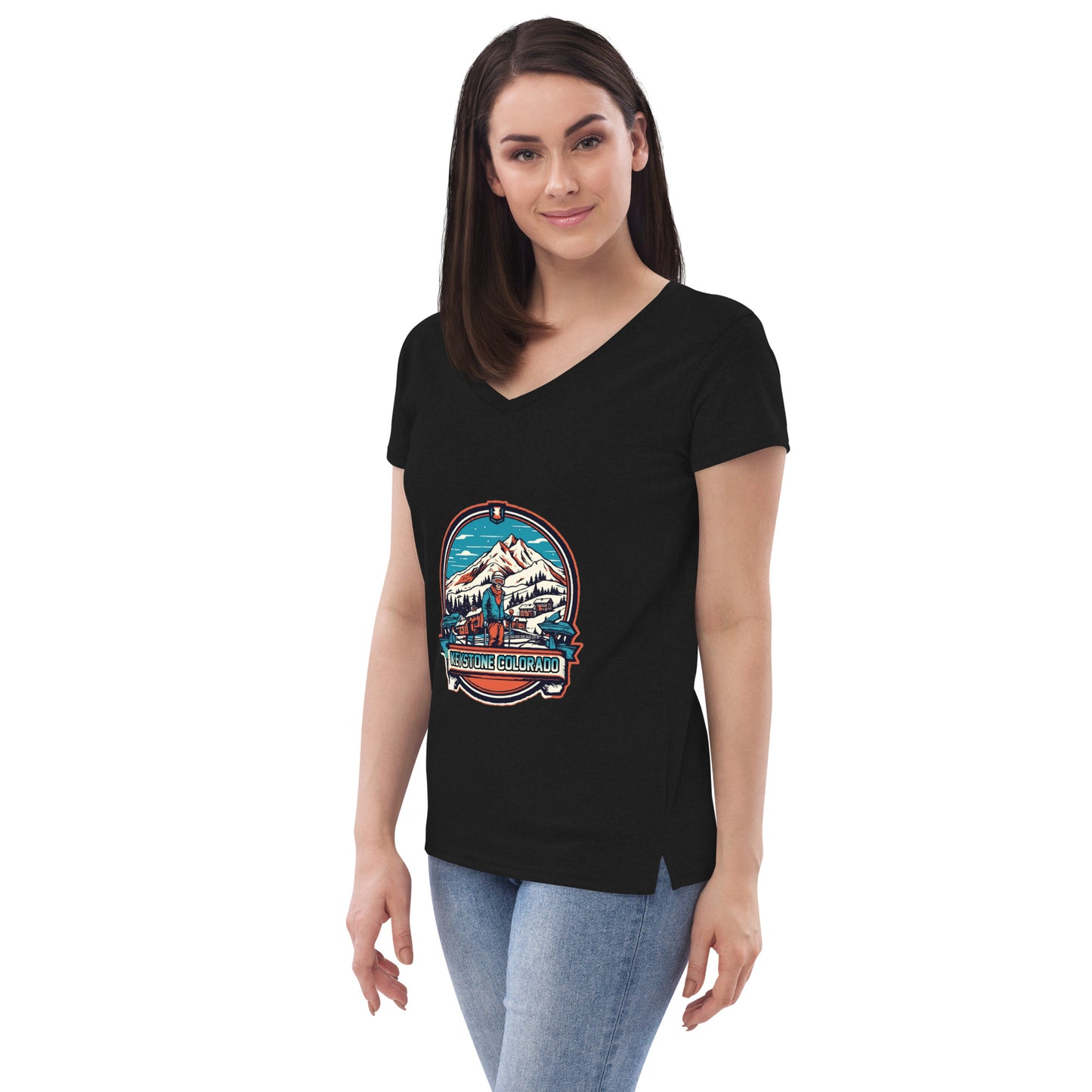 Keystone Colorado Souvenir Women’s recycled v-neck t-shirt