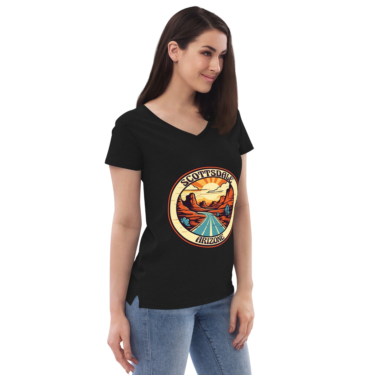 Scottsdale Arizona Souvenir Women’s recycled v-neck t-shirt