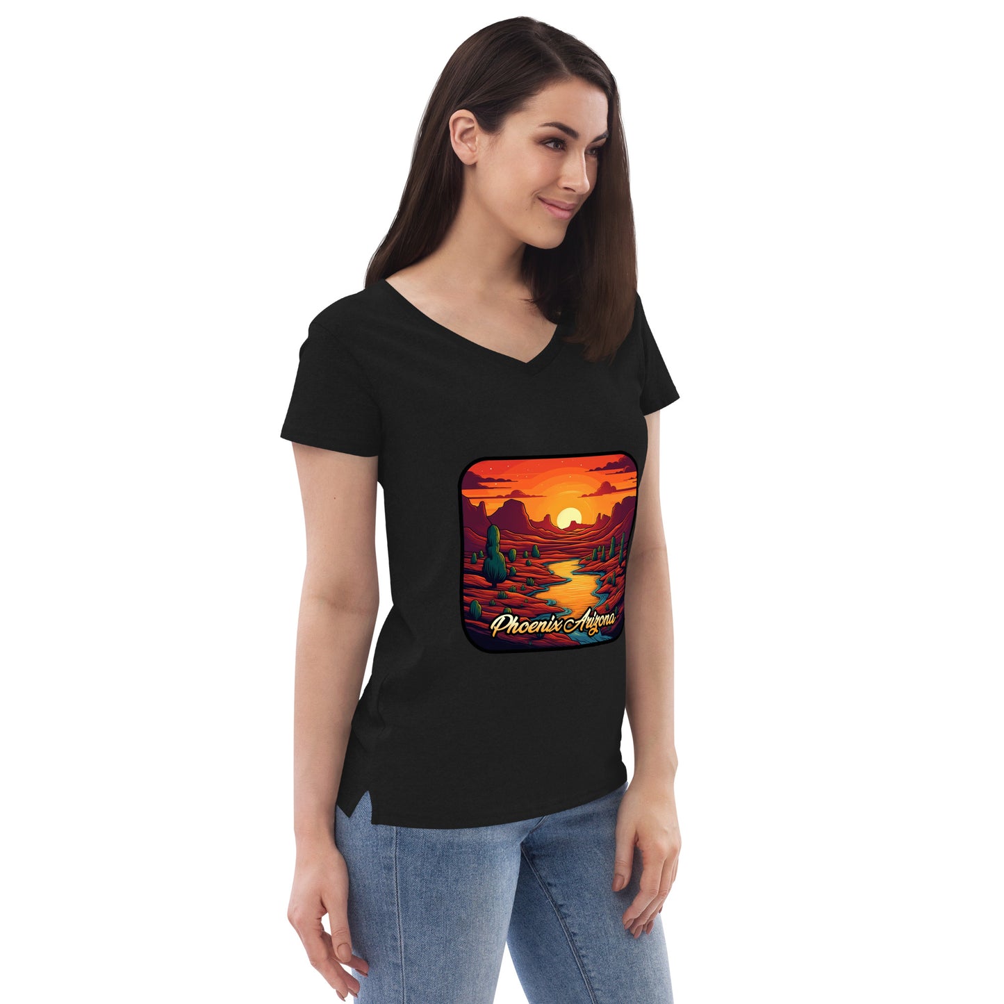 Phoenix Arizona Souvenir  Women’s recycled v-neck t-shirt