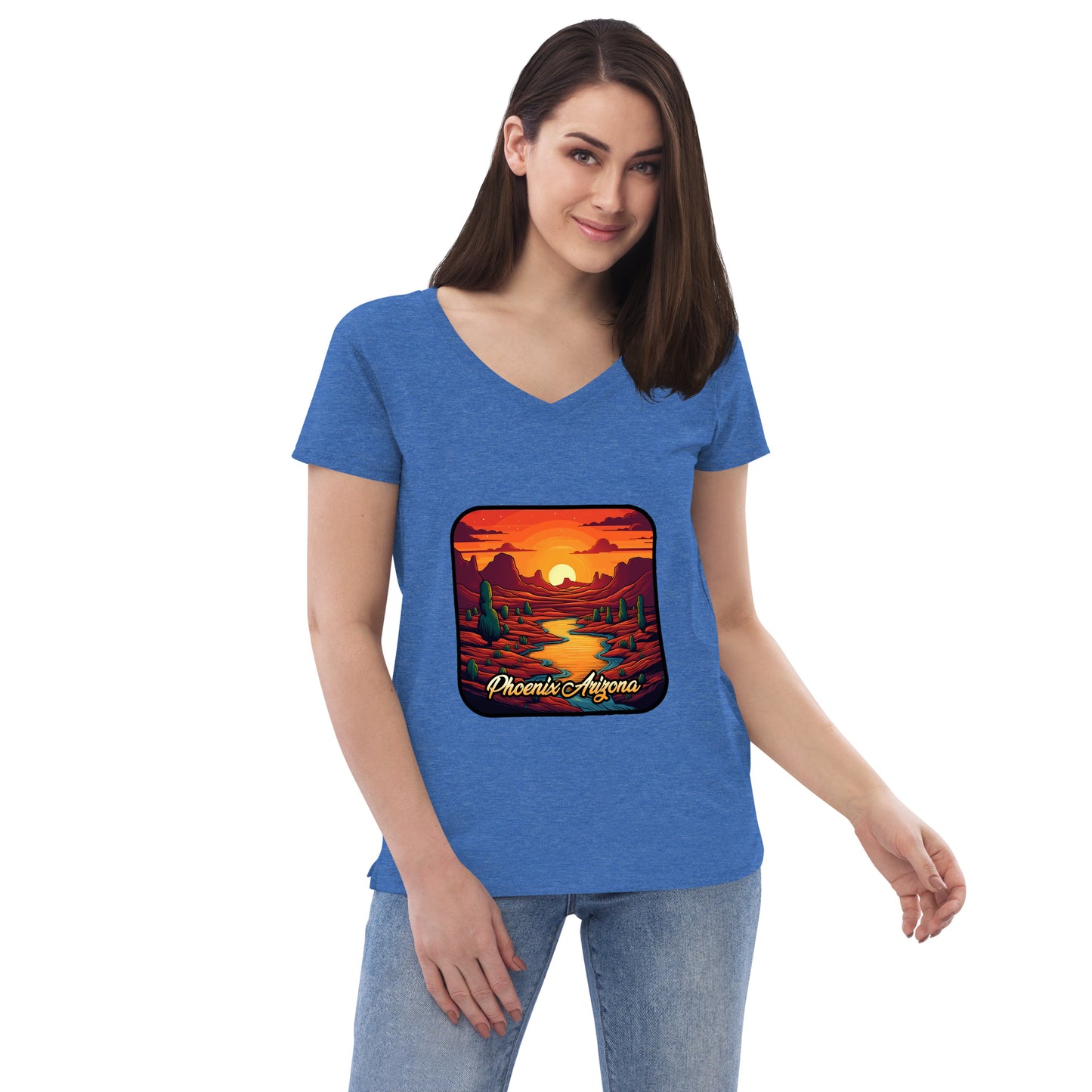 Phoenix Arizona Souvenir  Women’s recycled v-neck t-shirt