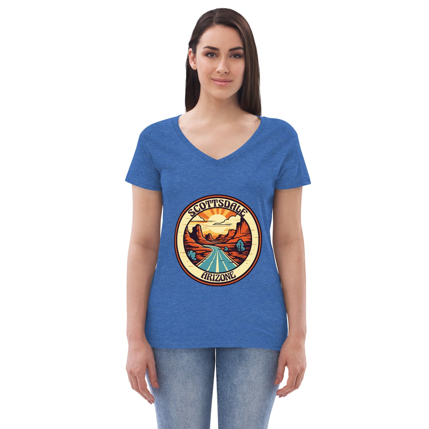 Scottsdale Arizona Souvenir Women’s recycled v-neck t-shirt