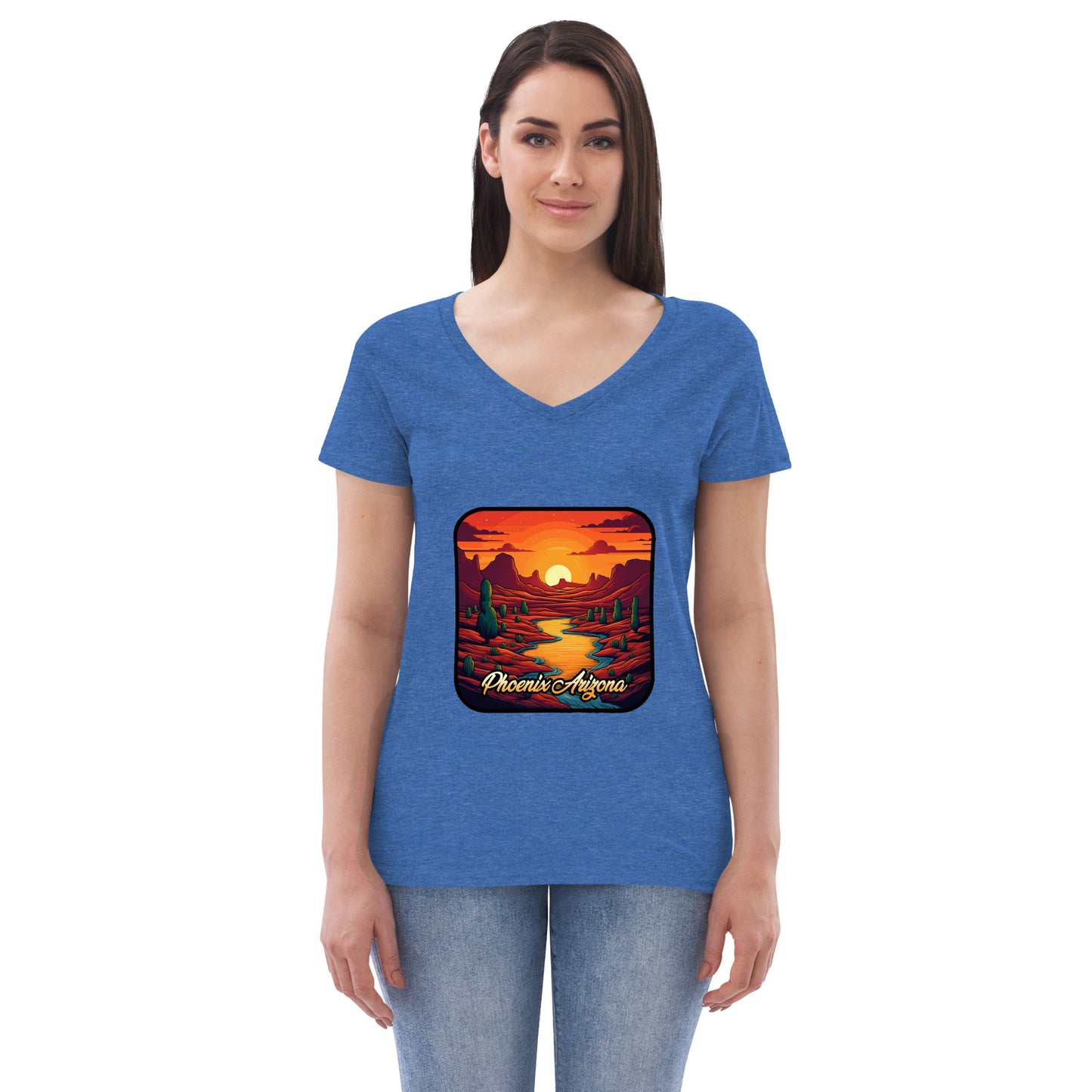 Phoenix Arizona Souvenir  Women’s recycled v-neck t-shirt