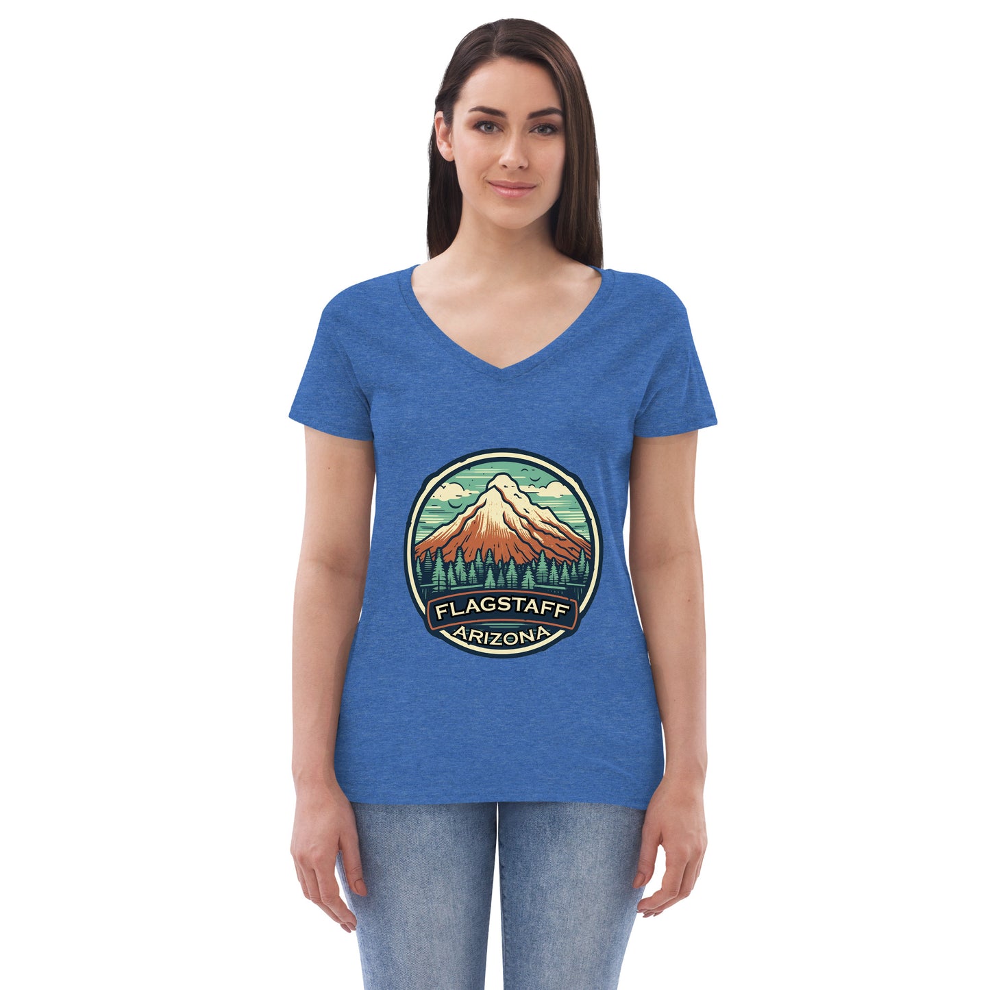 Flagstaff Arizona Souvenir Women’s recycled v-neck t-shirt