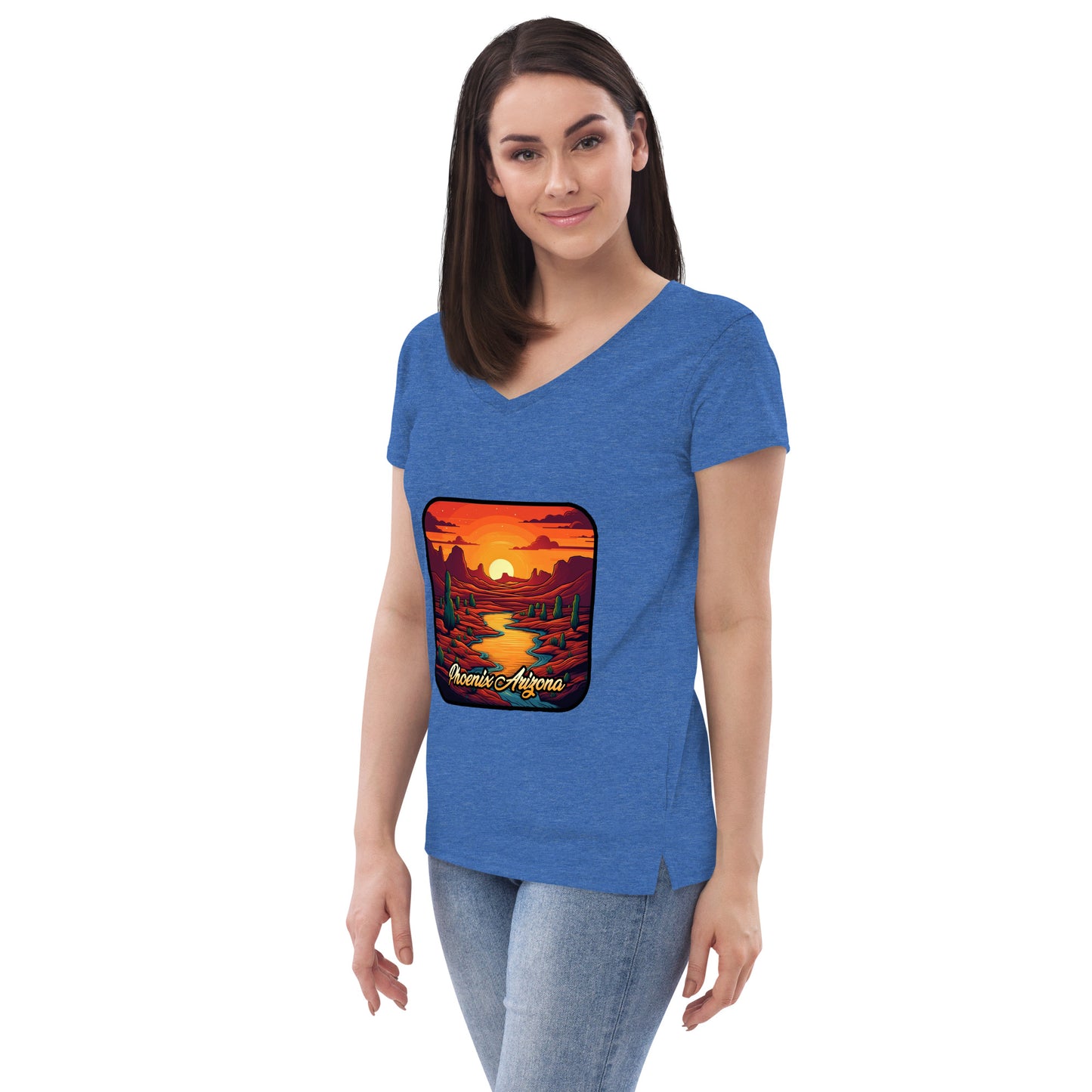 Phoenix Arizona Souvenir  Women’s recycled v-neck t-shirt