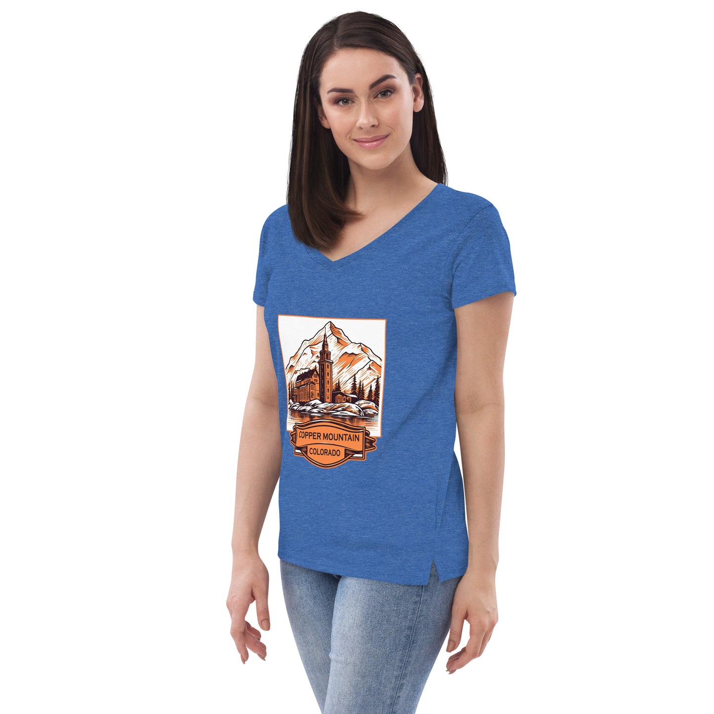 Copper Mountain Colorado Souvenir Women’s recycled v-neck t-shirt