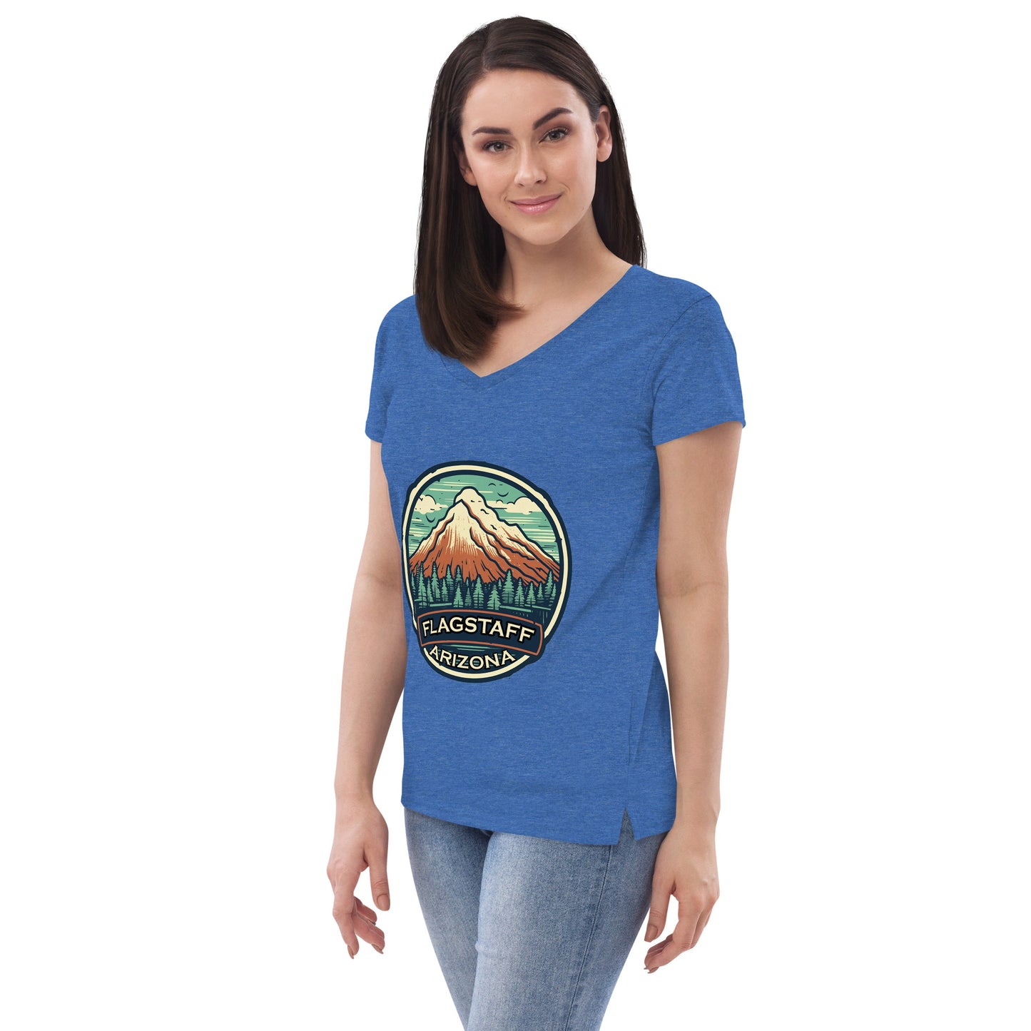 Flagstaff Arizona Souvenir Women’s recycled v-neck t-shirt