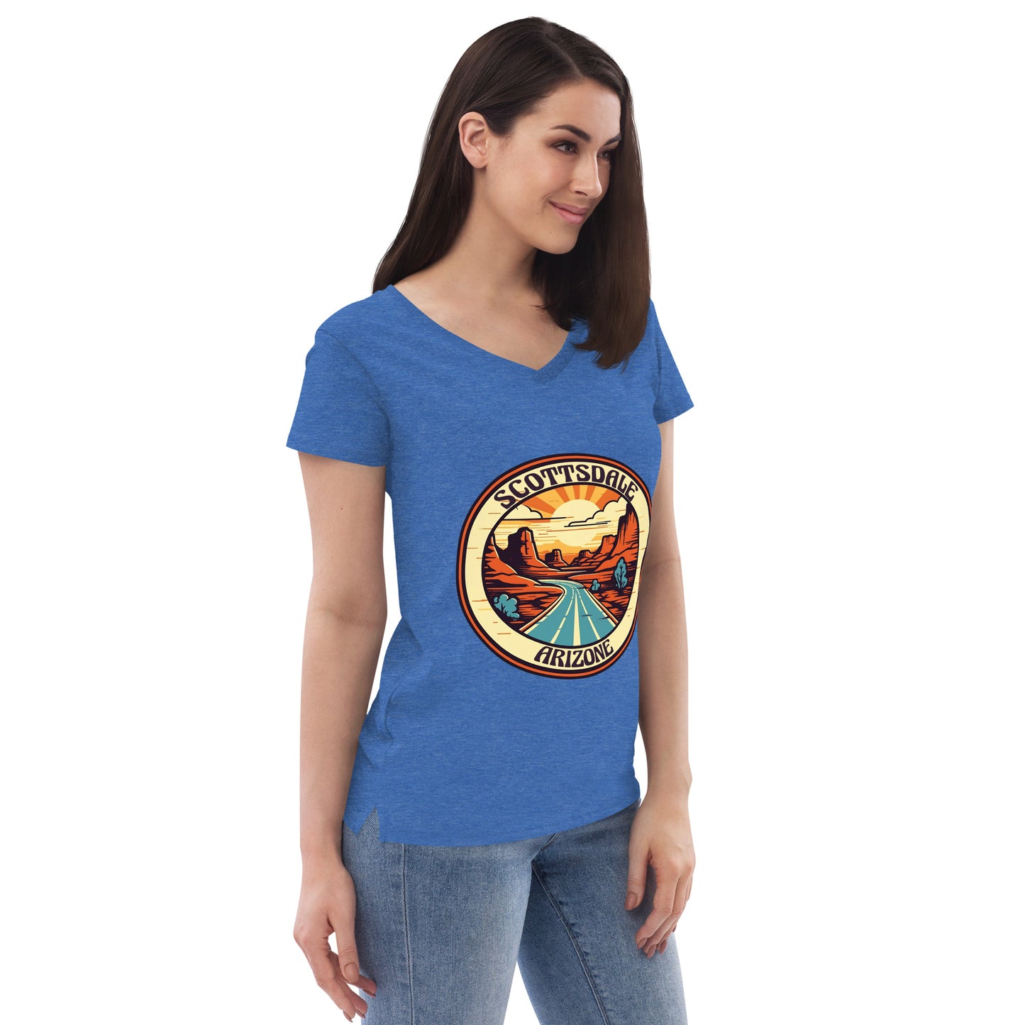 Scottsdale Arizona Souvenir Women’s recycled v-neck t-shirt