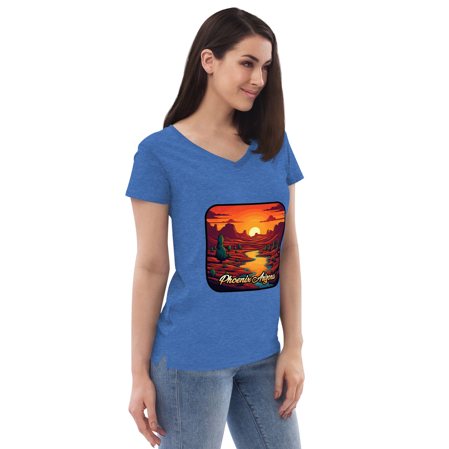 Phoenix Arizona Souvenir  Women’s recycled v-neck t-shirt