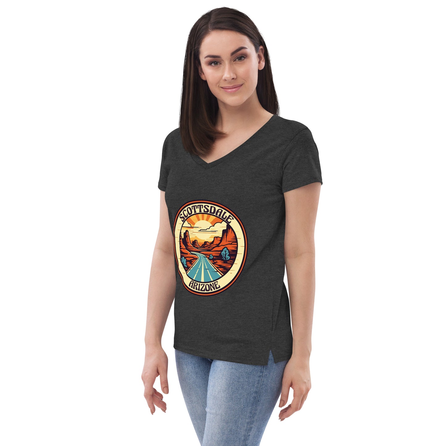 Scottsdale Arizona Souvenir Women’s recycled v-neck t-shirt