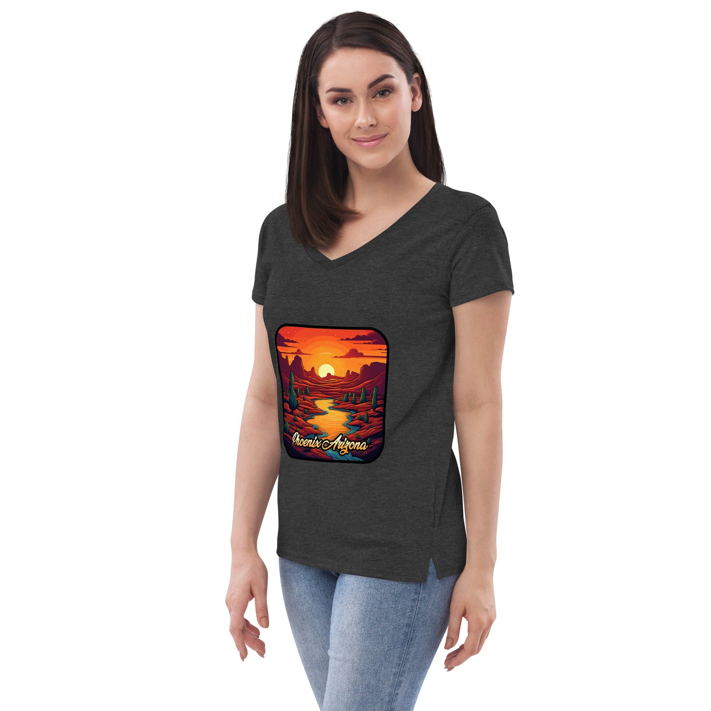 Phoenix Arizona Souvenir  Women’s recycled v-neck t-shirt