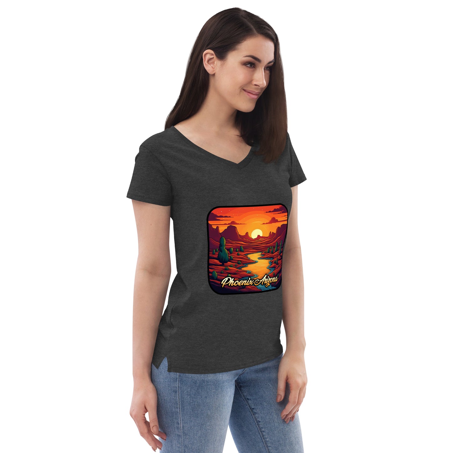 Phoenix Arizona Souvenir  Women’s recycled v-neck t-shirt