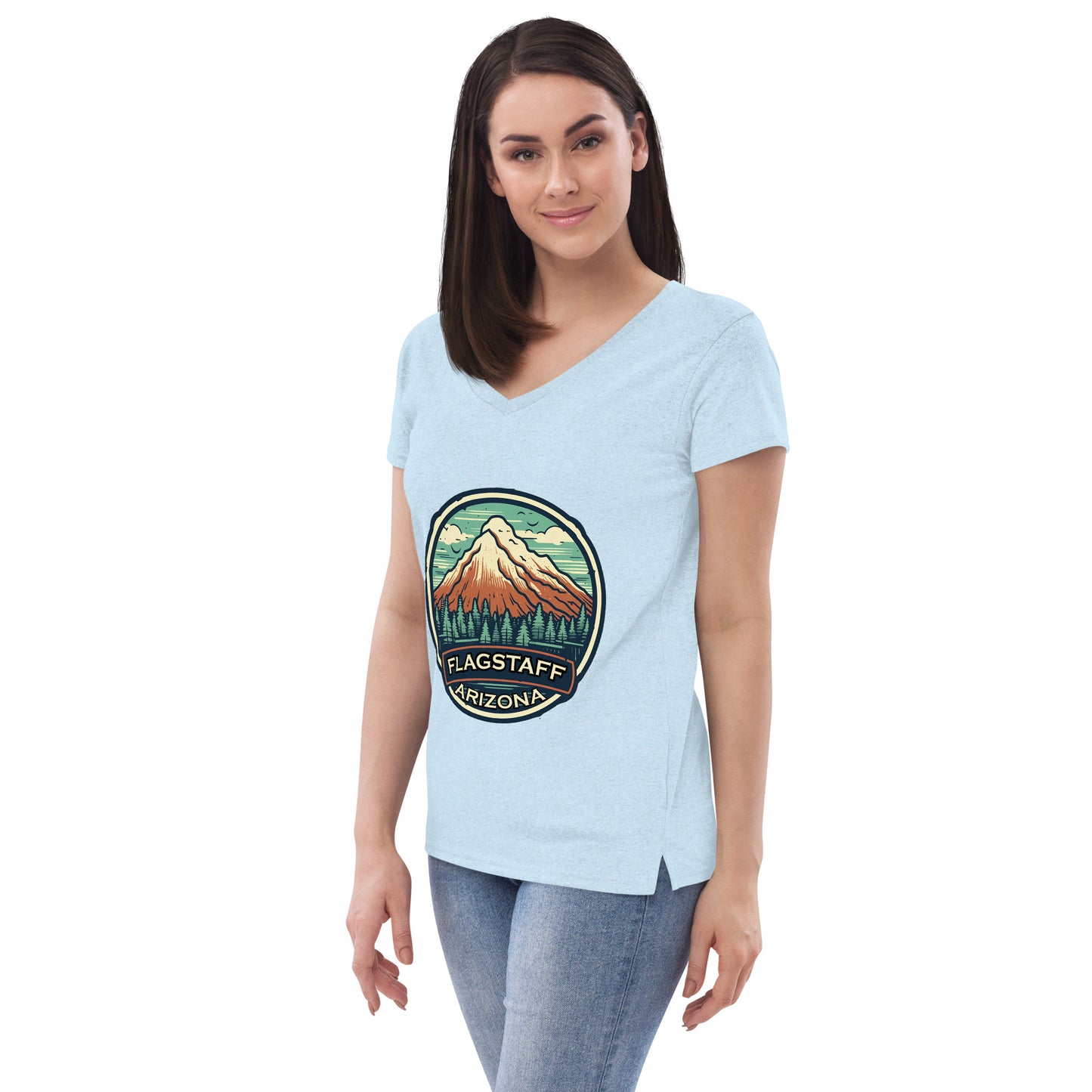 Flagstaff Arizona Souvenir Women’s recycled v-neck t-shirt