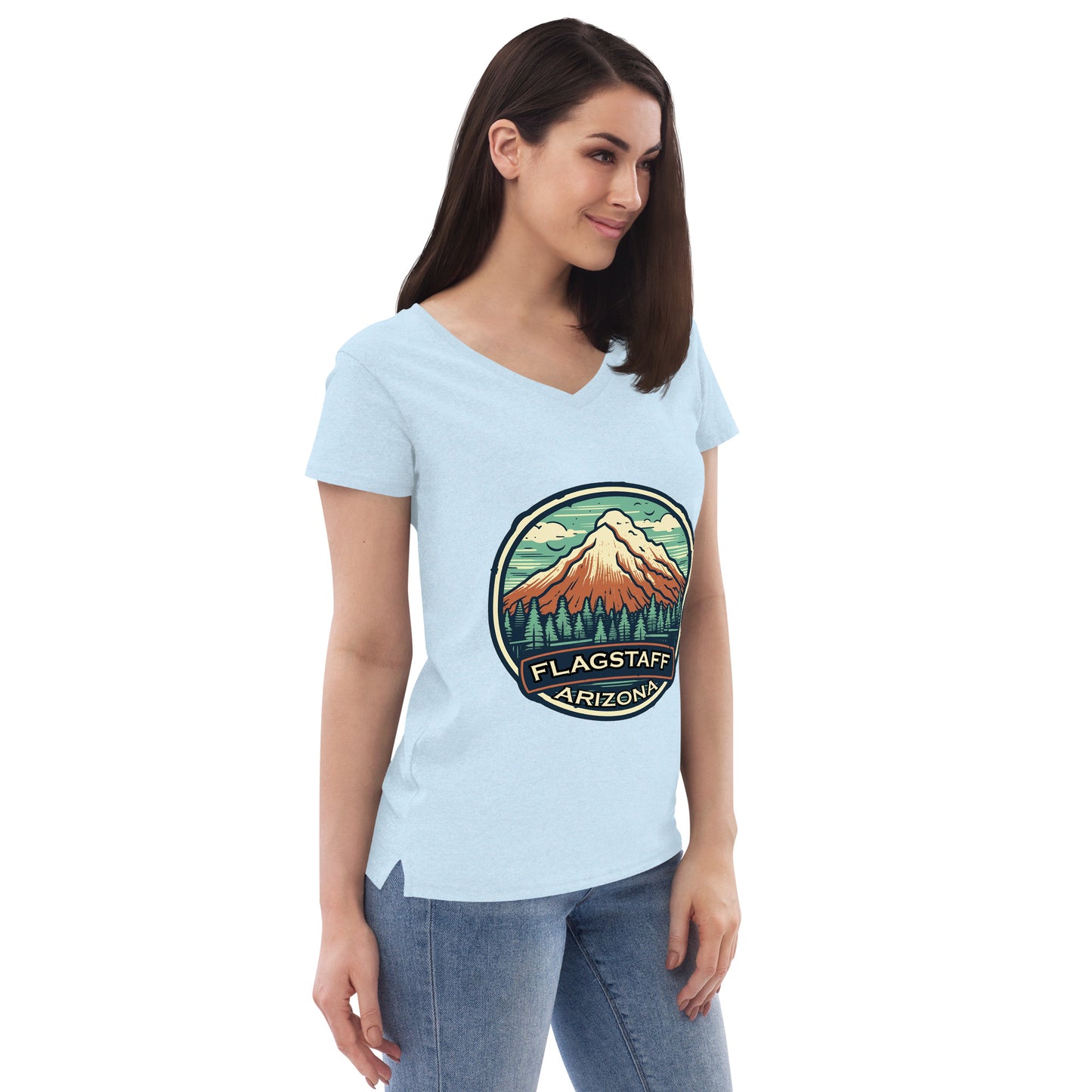 Flagstaff Arizona Souvenir Women’s recycled v-neck t-shirt