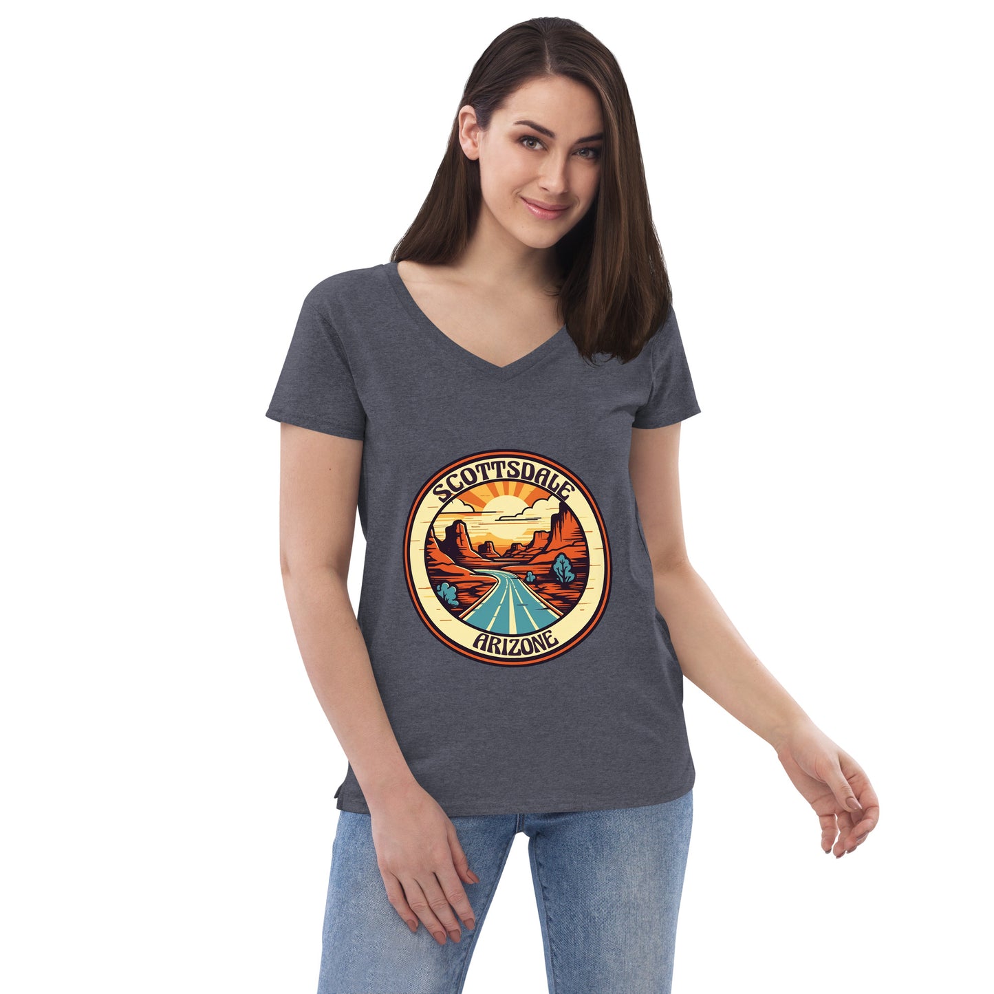 Scottsdale Arizona Souvenir Women’s recycled v-neck t-shirt