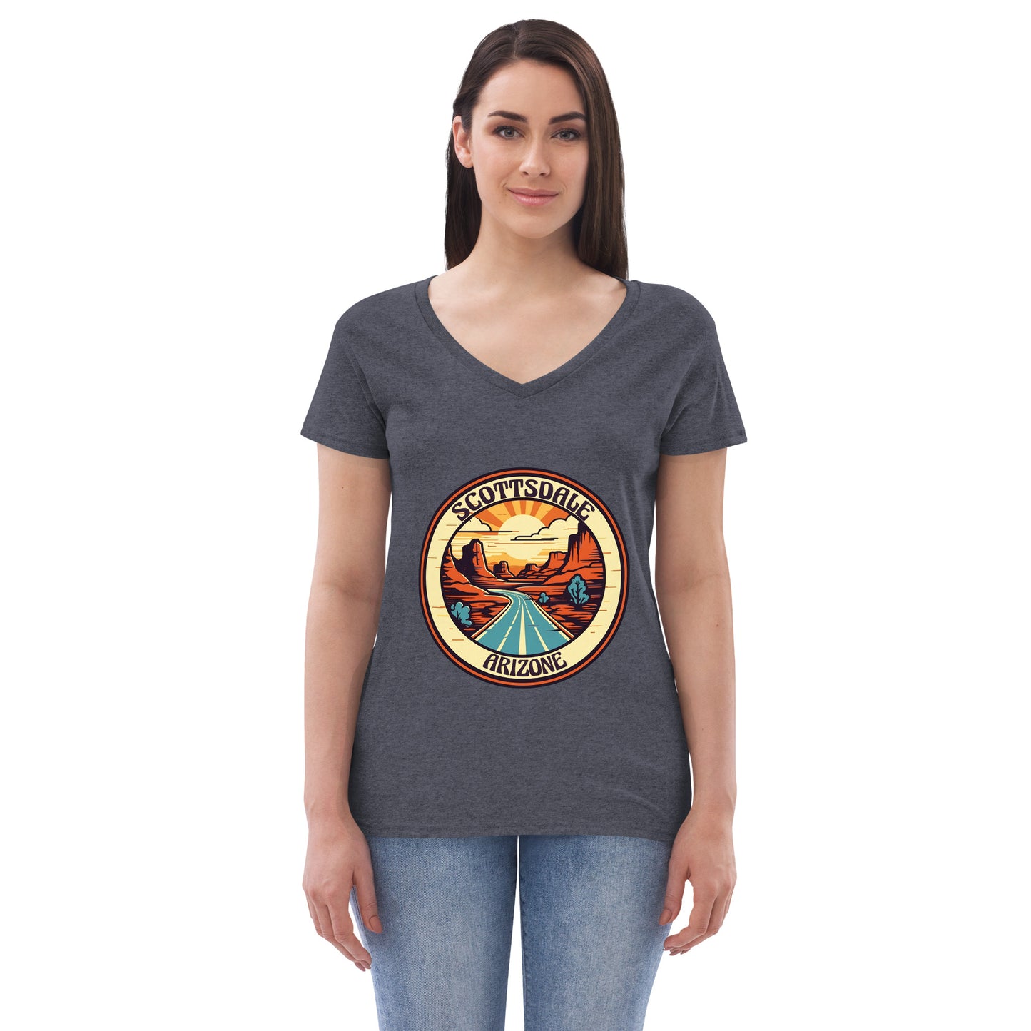 Scottsdale Arizona Souvenir Women’s recycled v-neck t-shirt