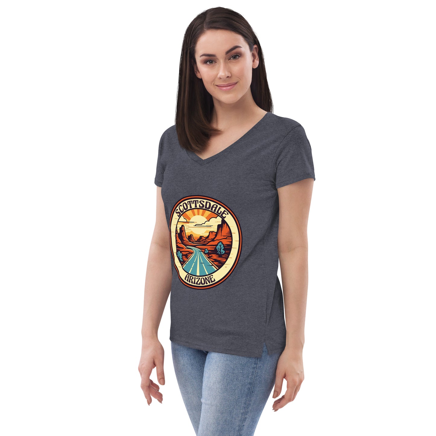 Scottsdale Arizona Souvenir Women’s recycled v-neck t-shirt