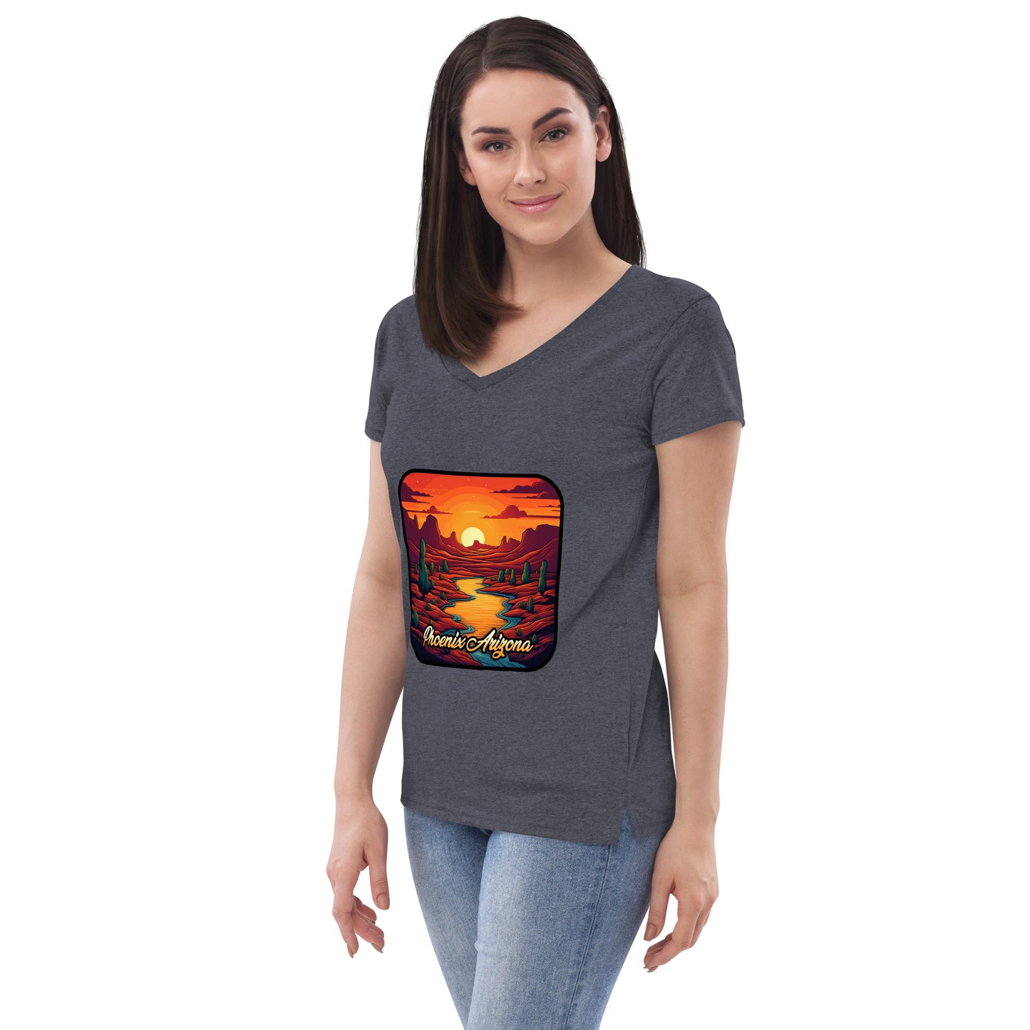 Phoenix Arizona Souvenir  Women’s recycled v-neck t-shirt