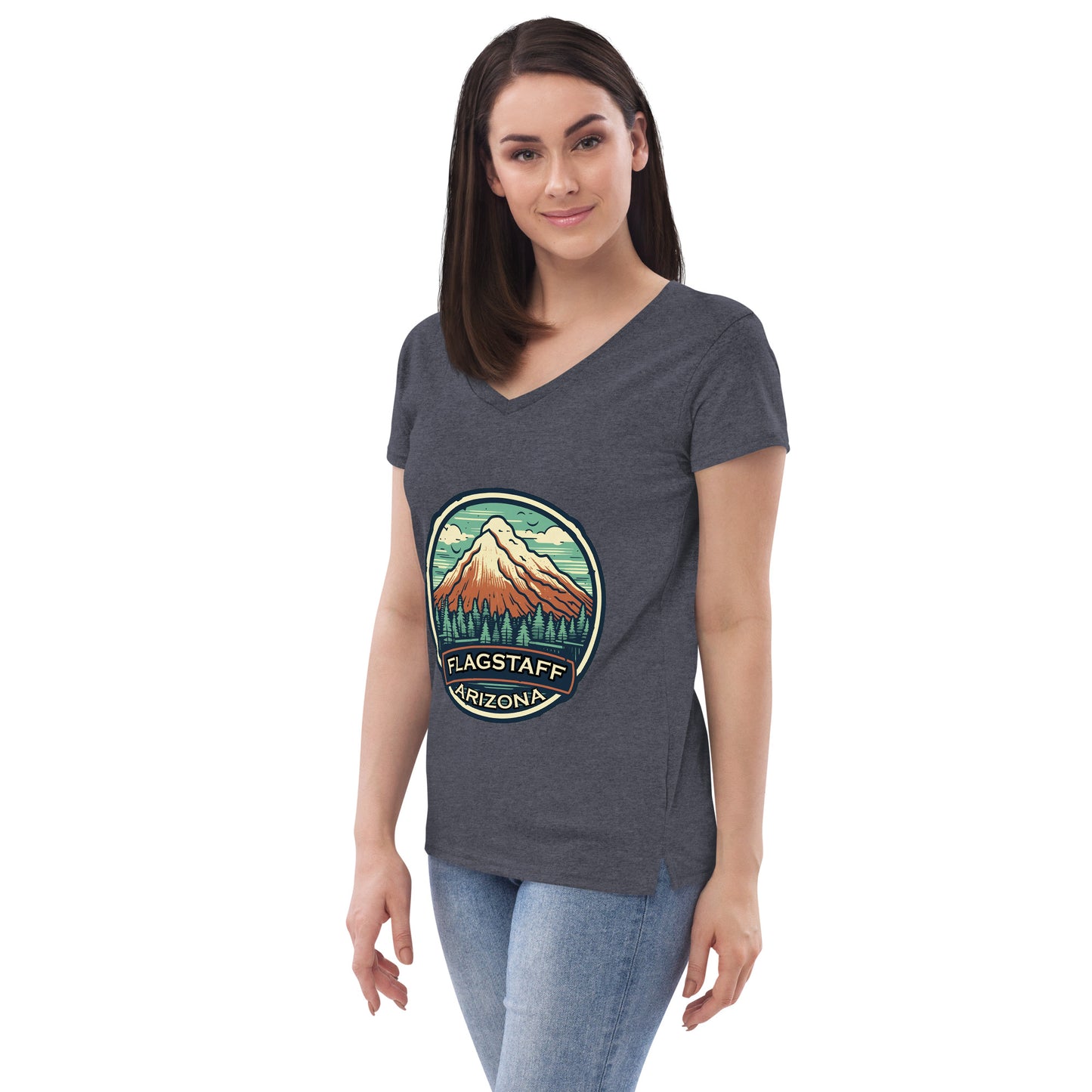 Flagstaff Arizona Souvenir Women’s recycled v-neck t-shirt