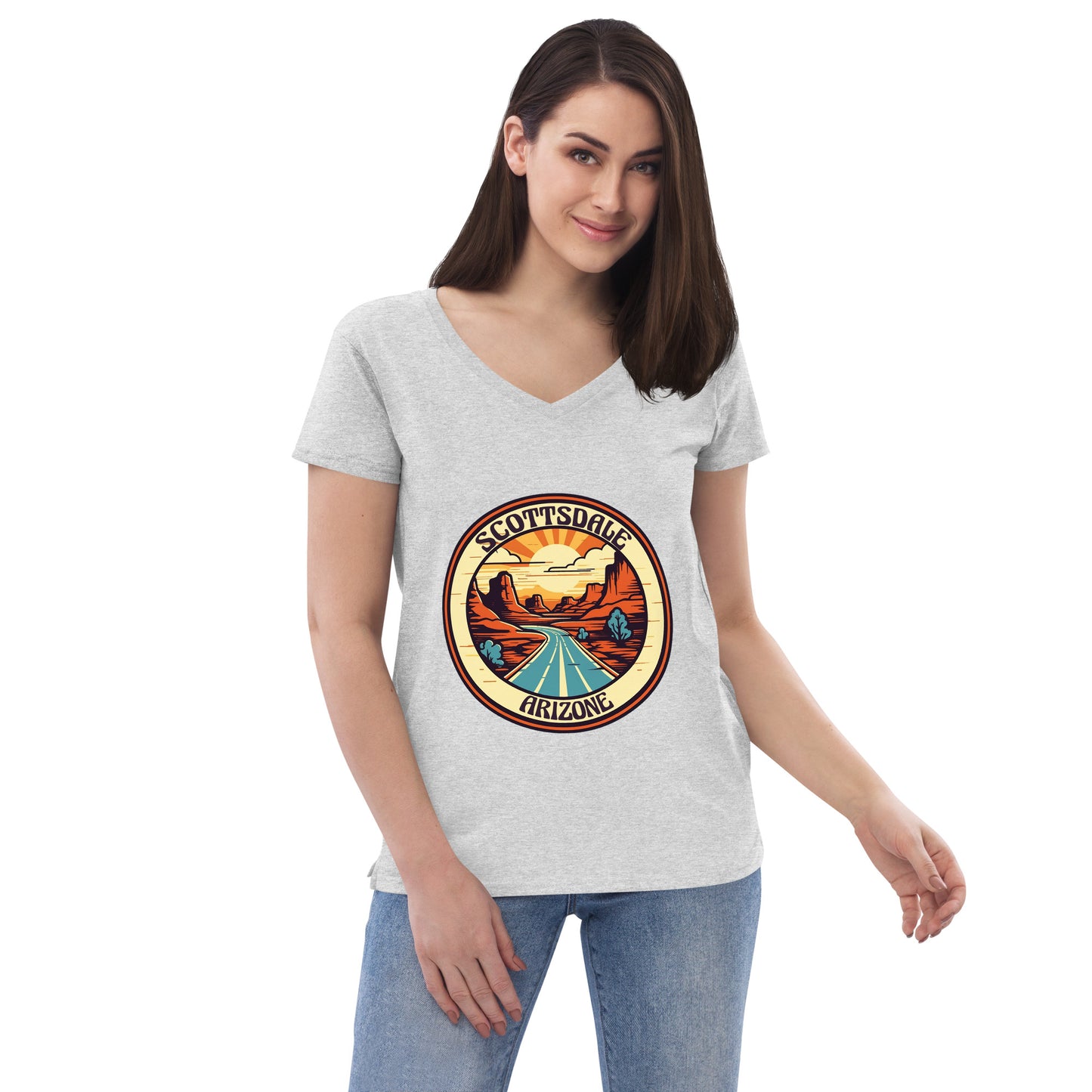 Scottsdale Arizona Souvenir Women’s recycled v-neck t-shirt