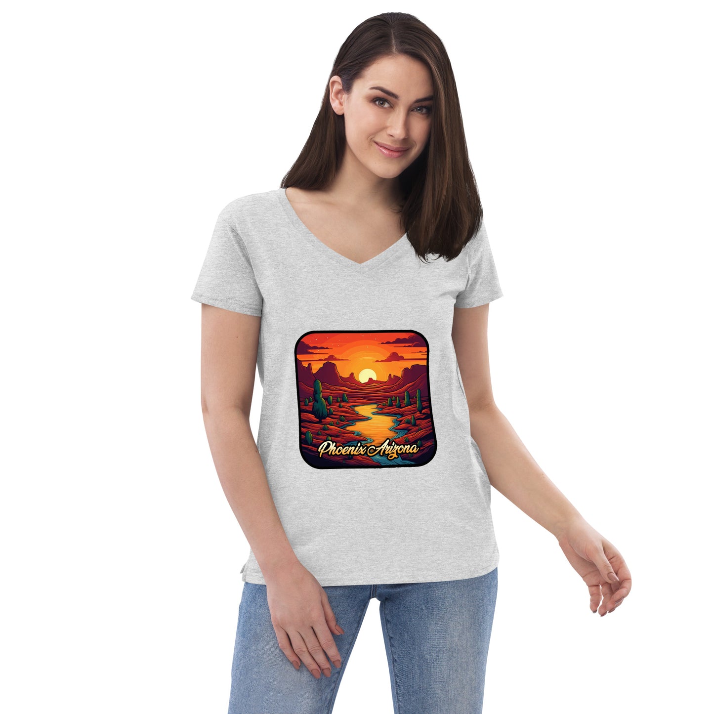 Phoenix Arizona Souvenir  Women’s recycled v-neck t-shirt