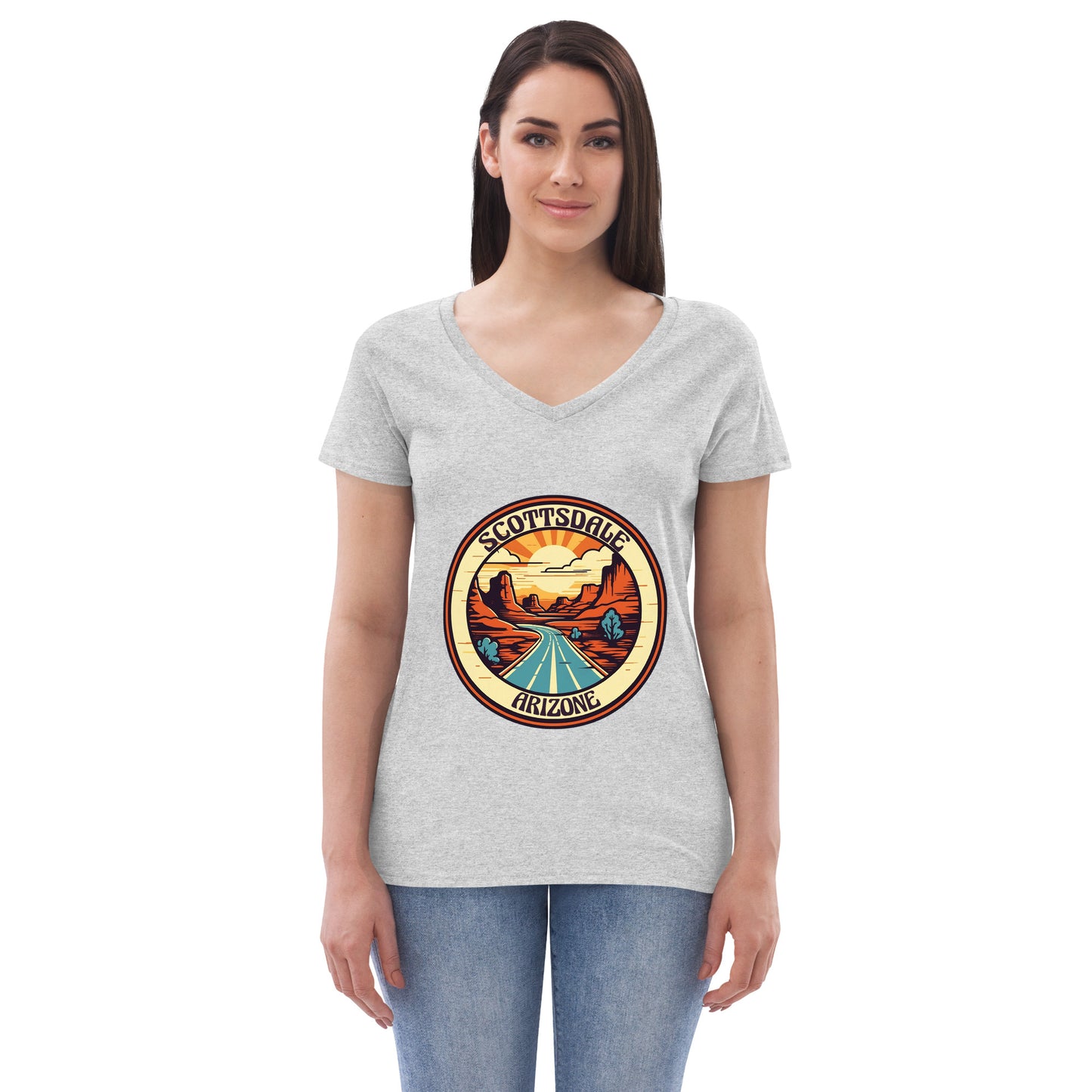 Scottsdale Arizona Souvenir Women’s recycled v-neck t-shirt