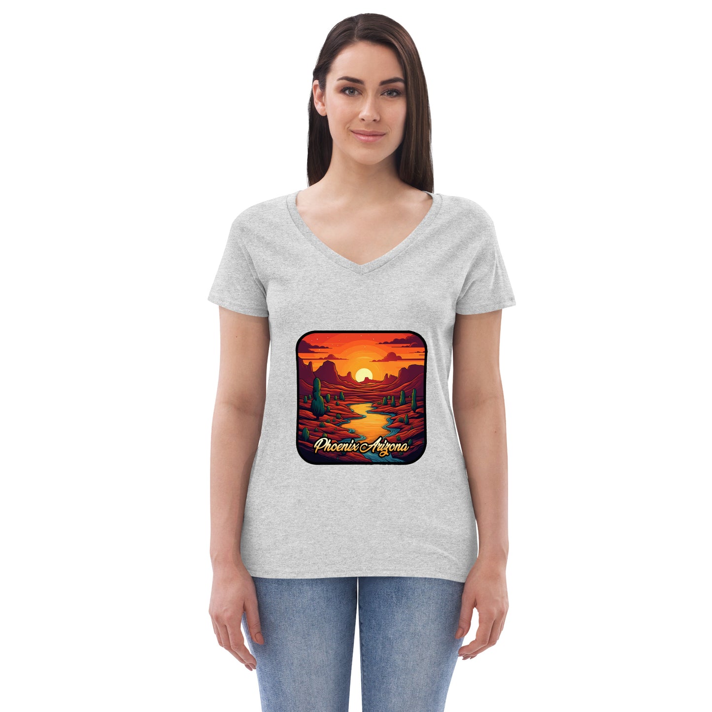 Phoenix Arizona Souvenir  Women’s recycled v-neck t-shirt