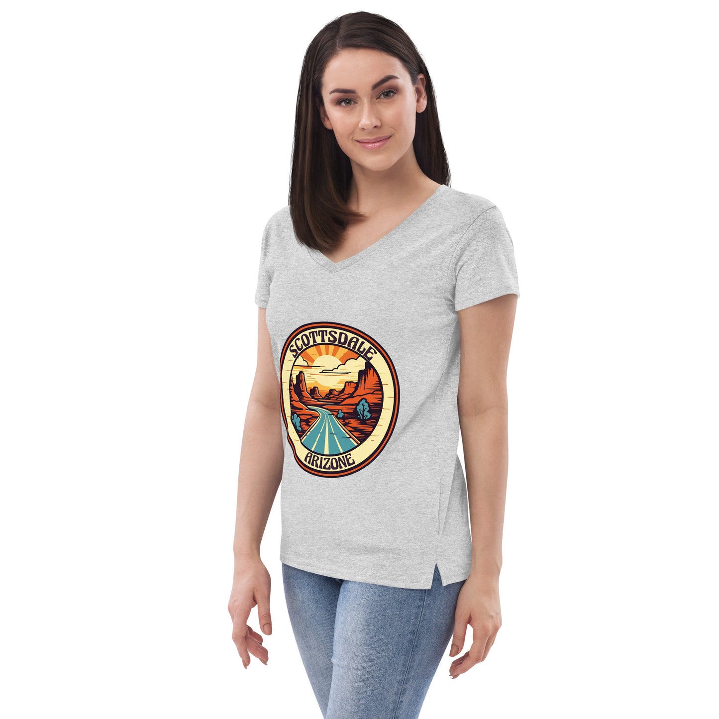 Scottsdale Arizona Souvenir Women’s recycled v-neck t-shirt