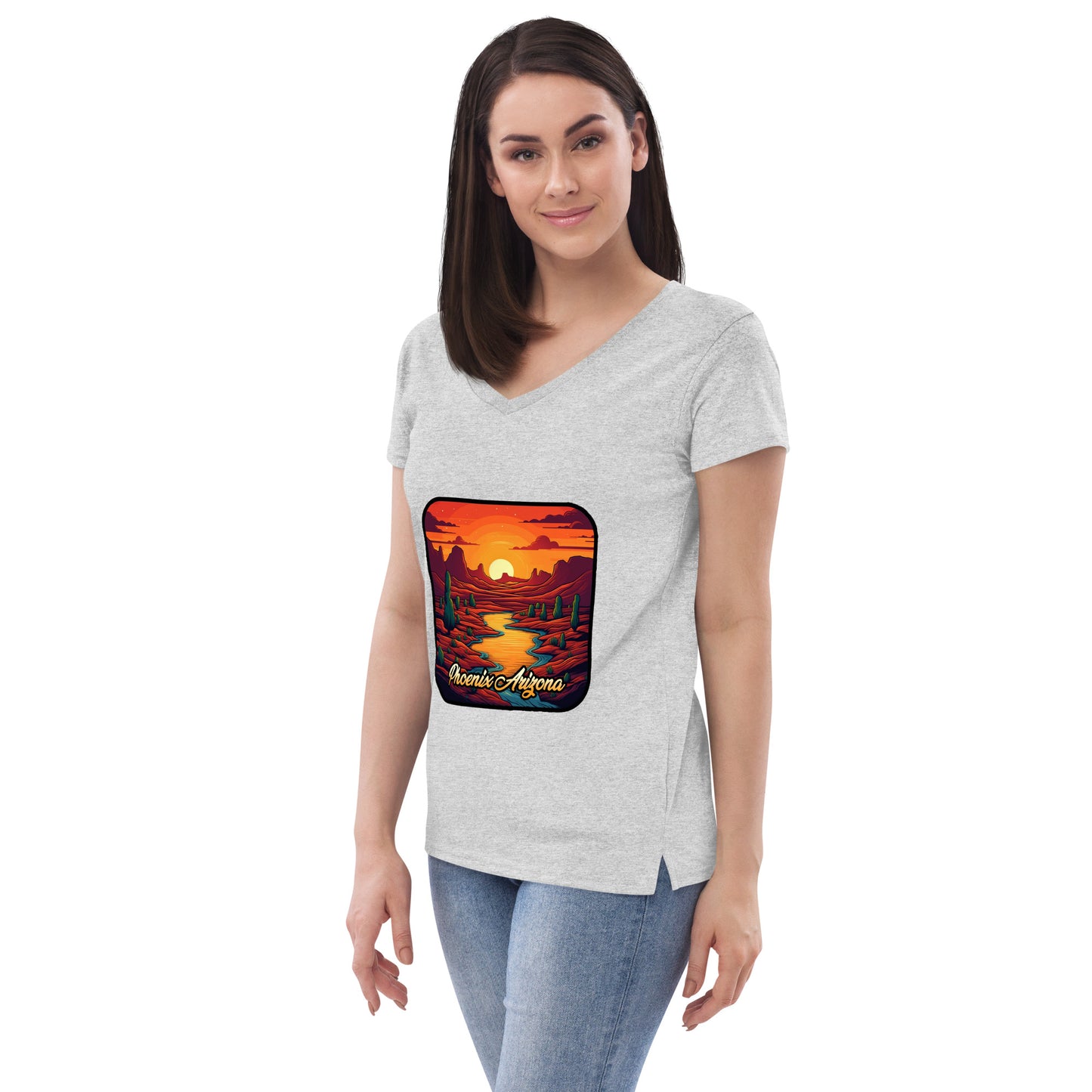 Phoenix Arizona Souvenir  Women’s recycled v-neck t-shirt