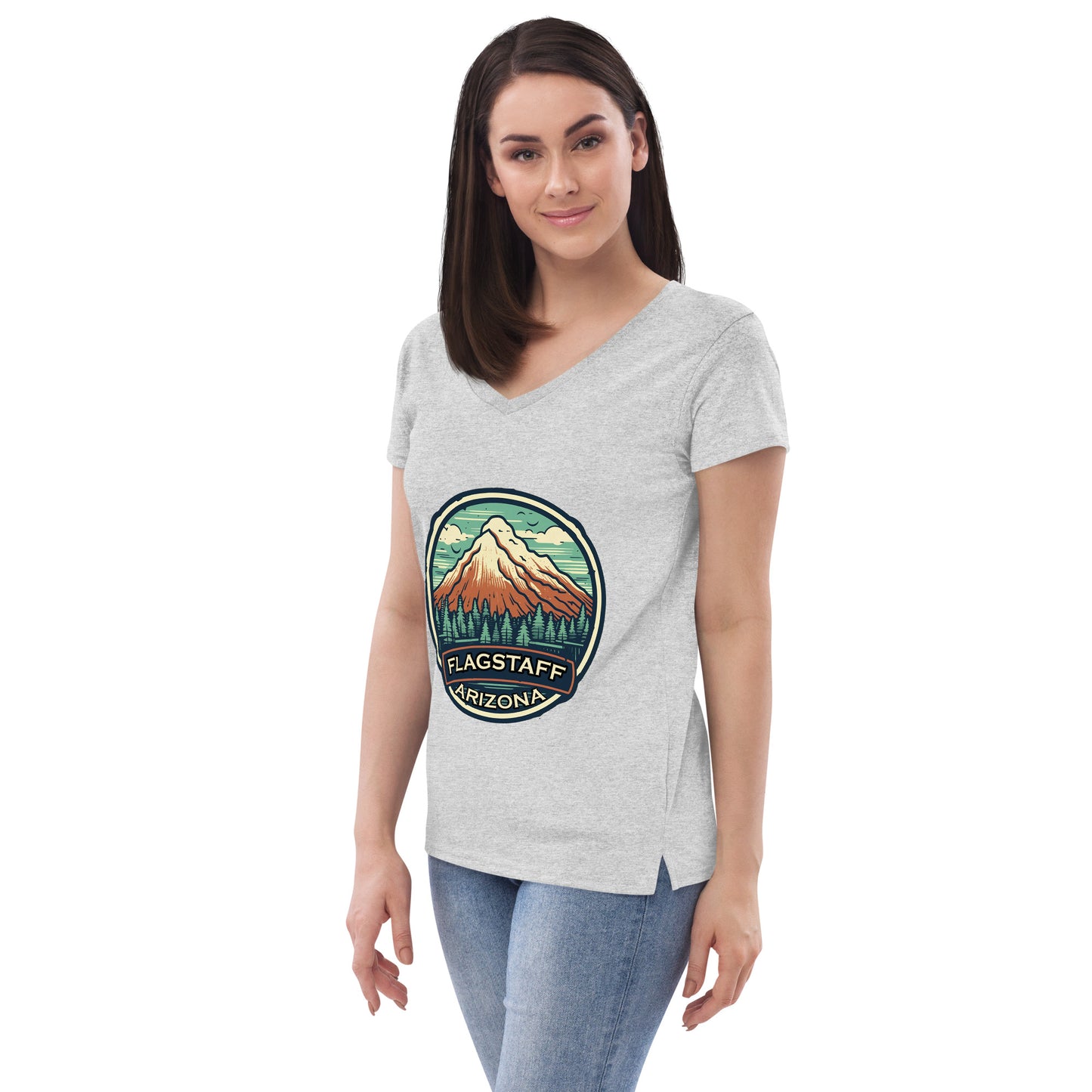 Flagstaff Arizona Souvenir Women’s recycled v-neck t-shirt