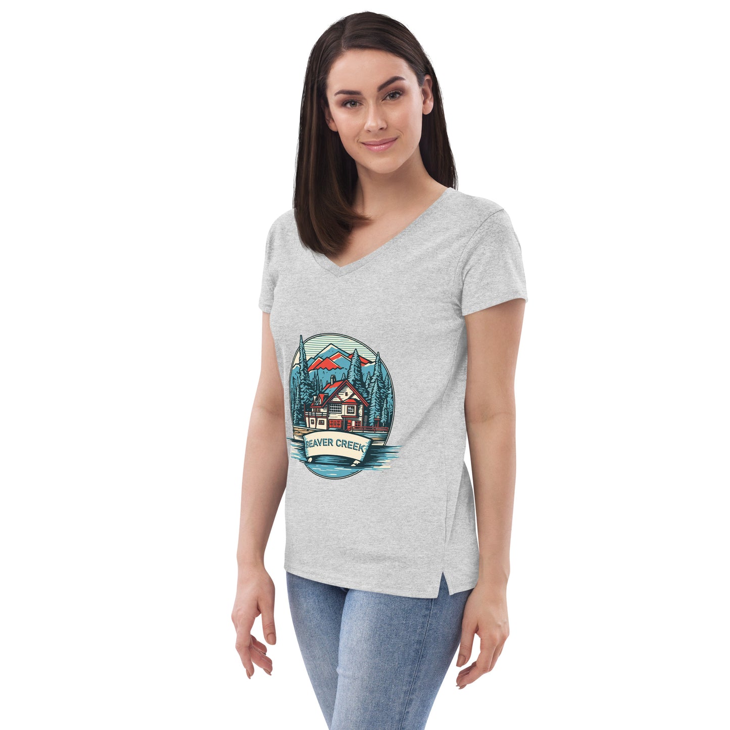 Beaver Creek Colorado Souvenir Women’s recycled v-neck t-shirt